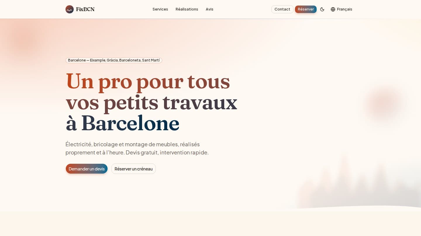 Aperçu de FixBCN — Bricolage & électricité à domicile, Barcelone